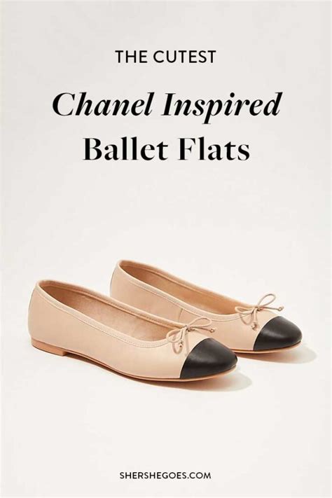 chanel shoes inspired|Chanel look alike ballet flats.